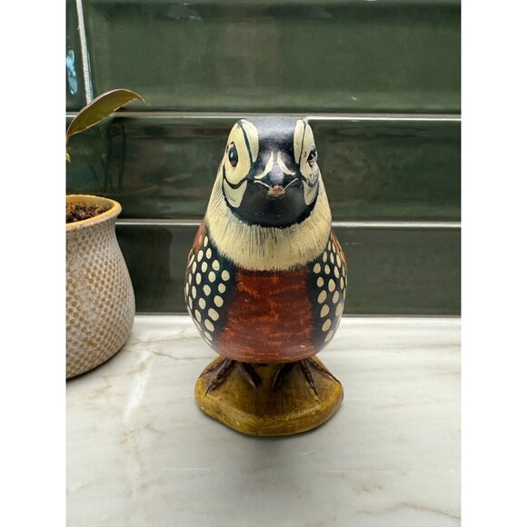 Vintage Mottahedeh Design Hand Painted Quail Pottery Made In Italy Numbered - Picture 2 of 9